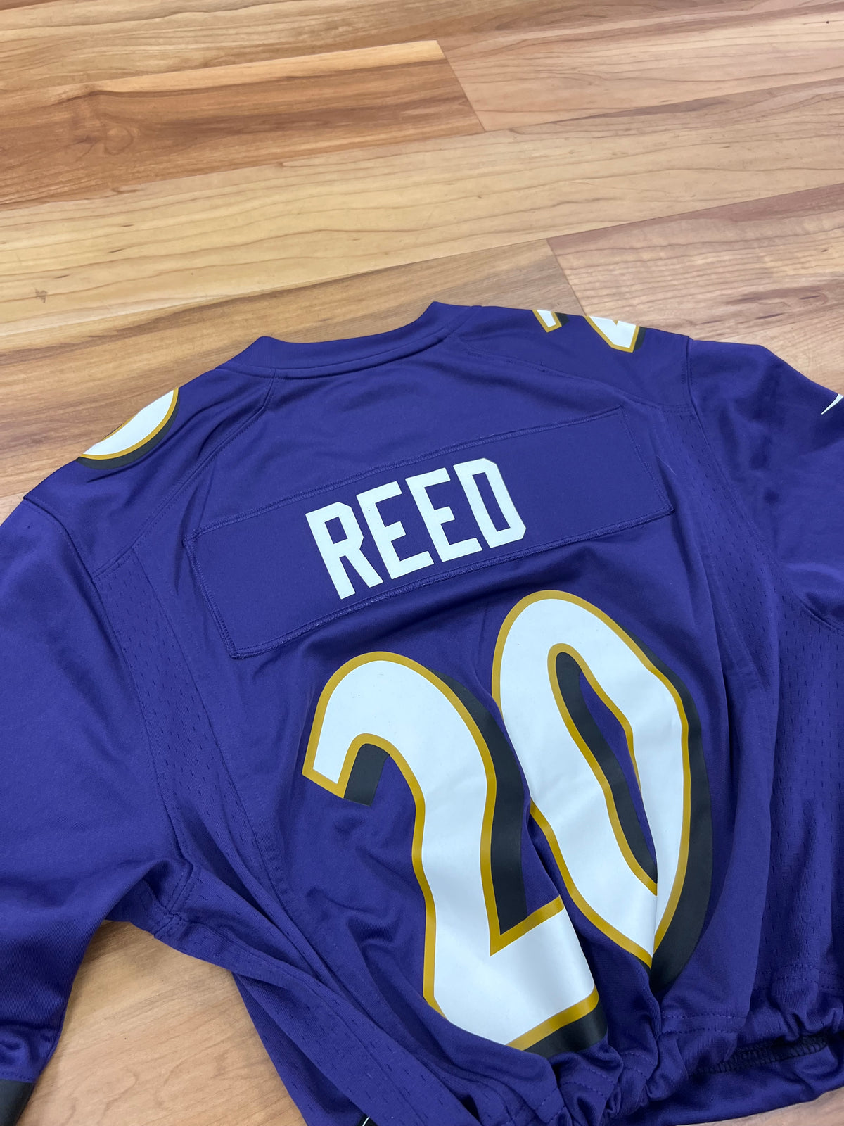 Upcyled Baltimore Ravens Ed Reed jersey size adult medium