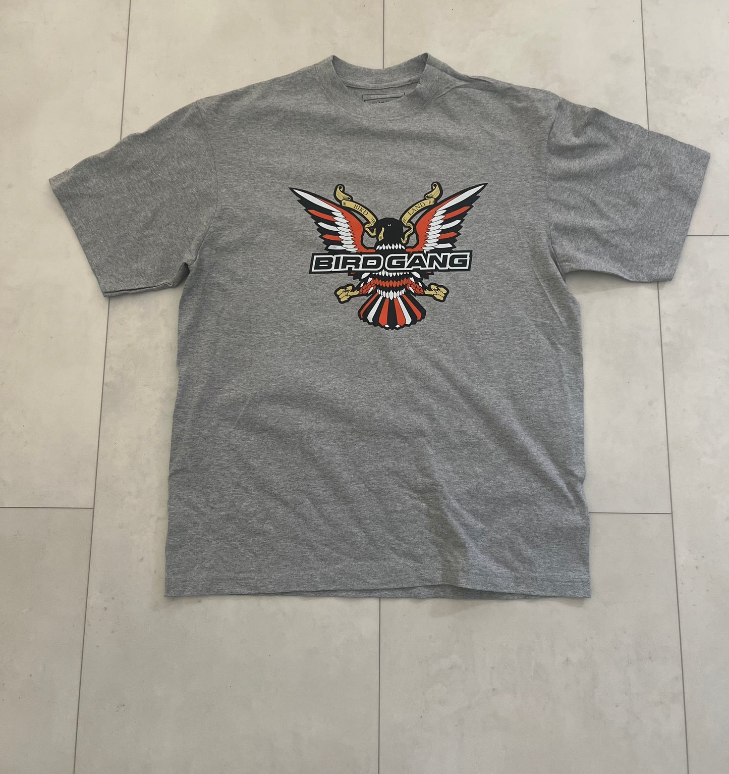 “Birdgang” Tee Heather Gray