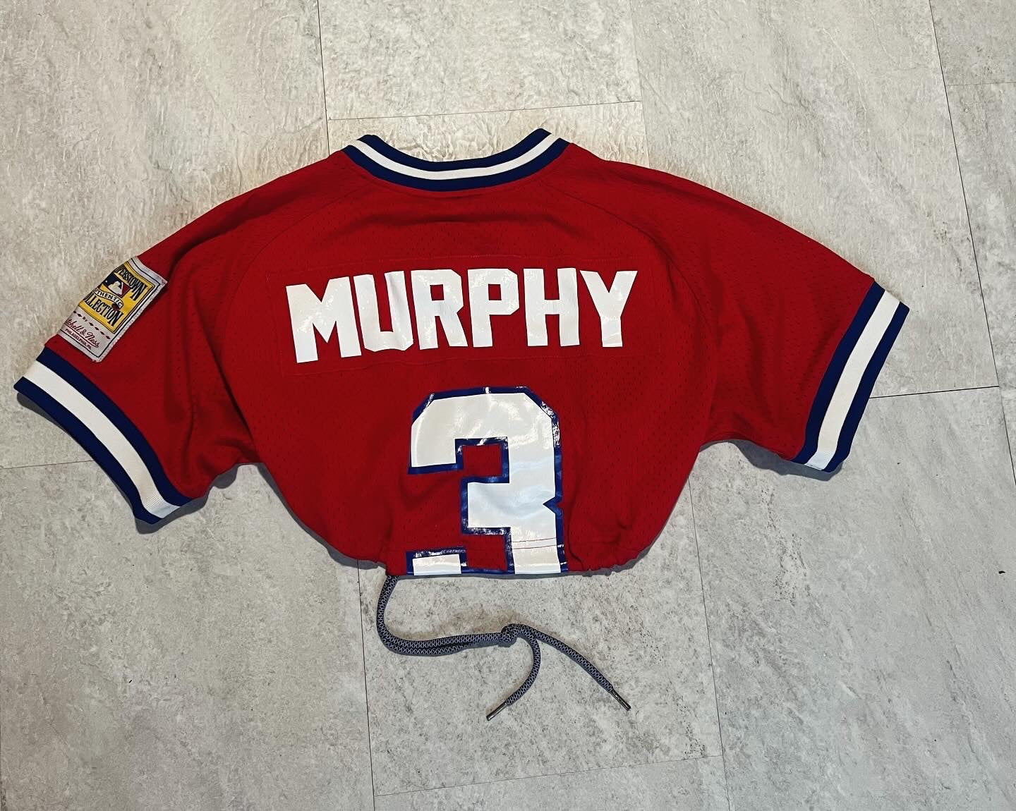 Cropped Atlanta Braves Mitchell and Ness