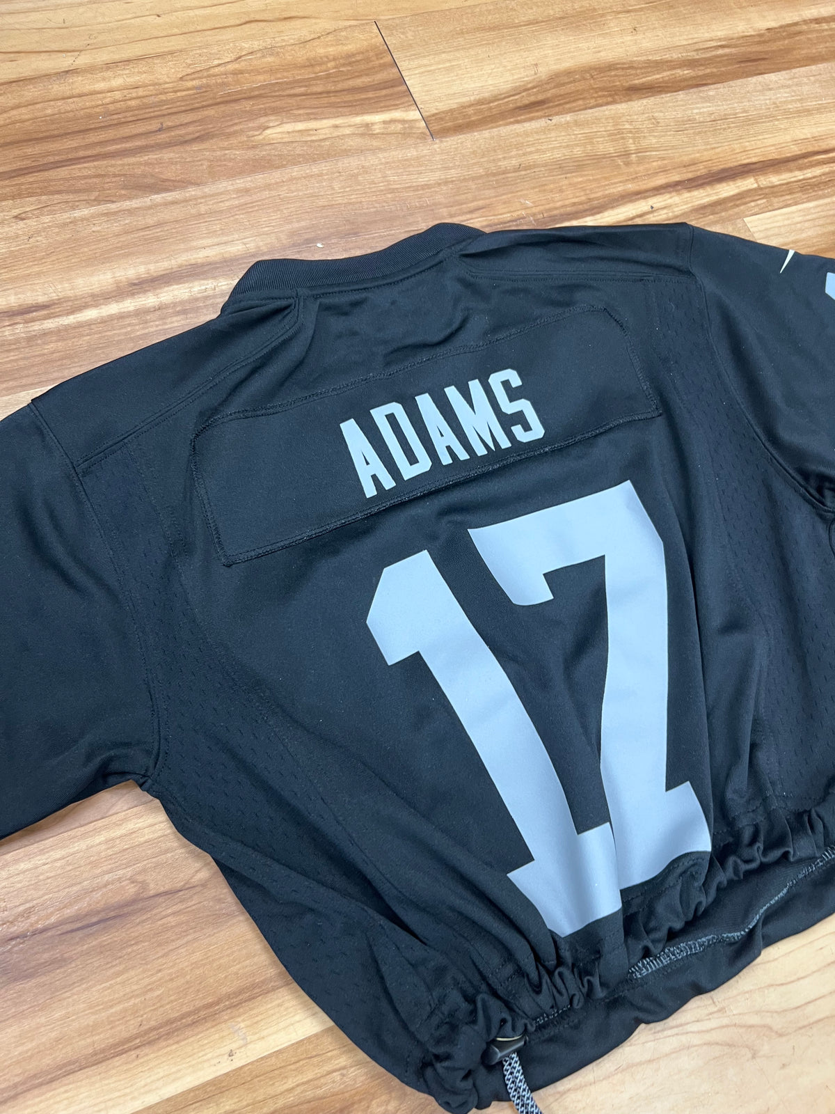 Upcyled Cropped Las Vegas Raiders Adams jersey size women small/Youth Large