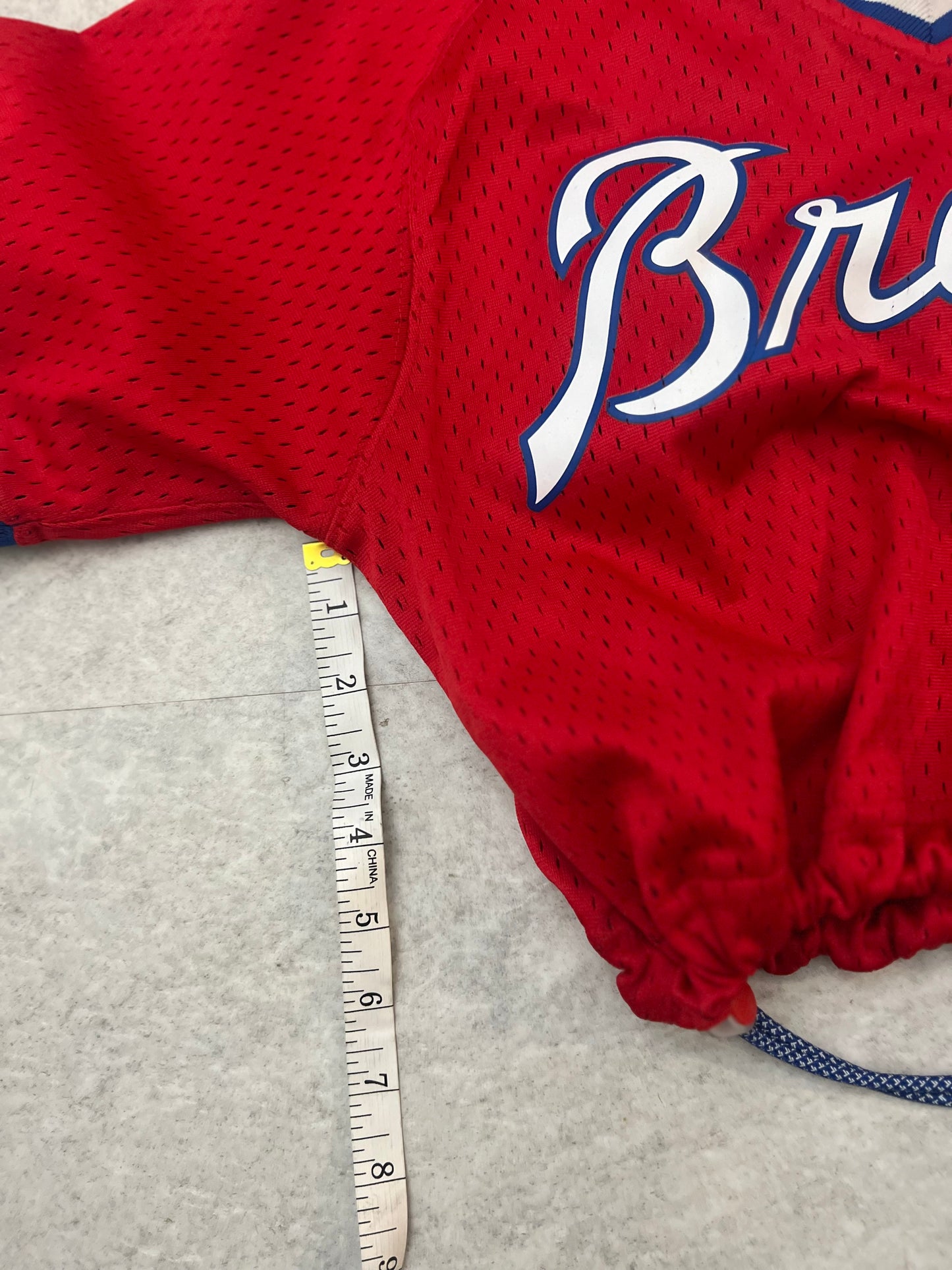 Cropped Atlanta Braves Mitchell and Ness