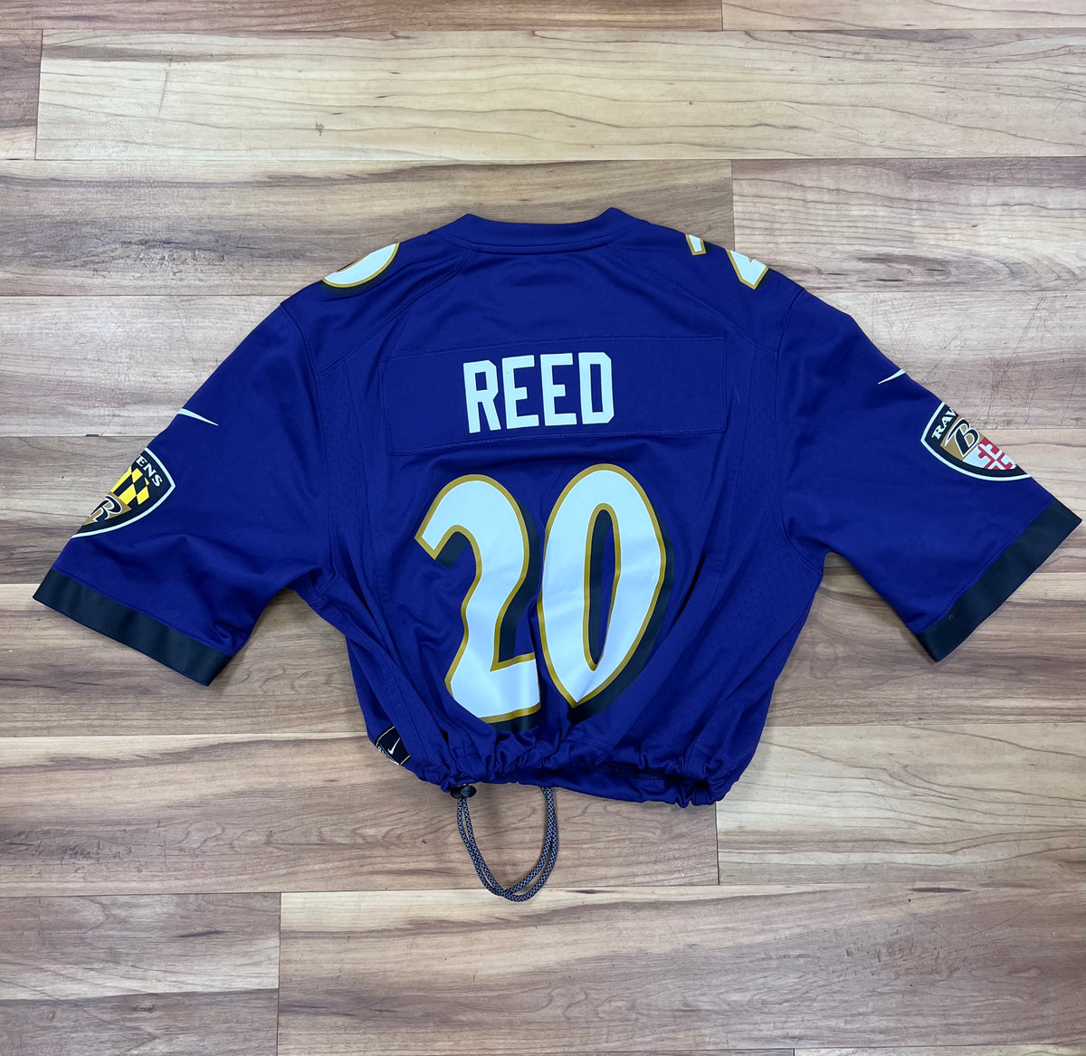 Upcyled Baltimore Ravens Ed Reed jersey size adult medium