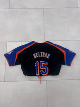 Load image into Gallery viewer, Upcycled Cropped New York Mets jersey size XS