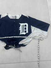 Load image into Gallery viewer, Upcyled cropped Detroit Tigers Jersey size Large