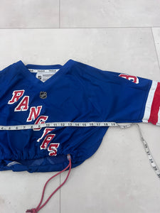 Upcyled Cropped New York Rangers hockey jersey size Medium