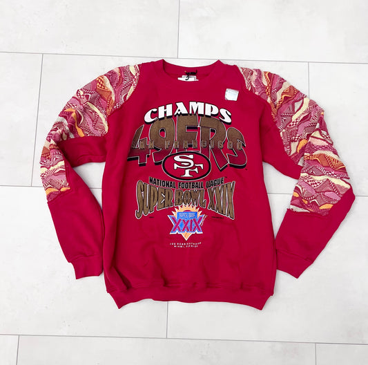 Upcycle vintage San Francisco crewneck with Coogi accents