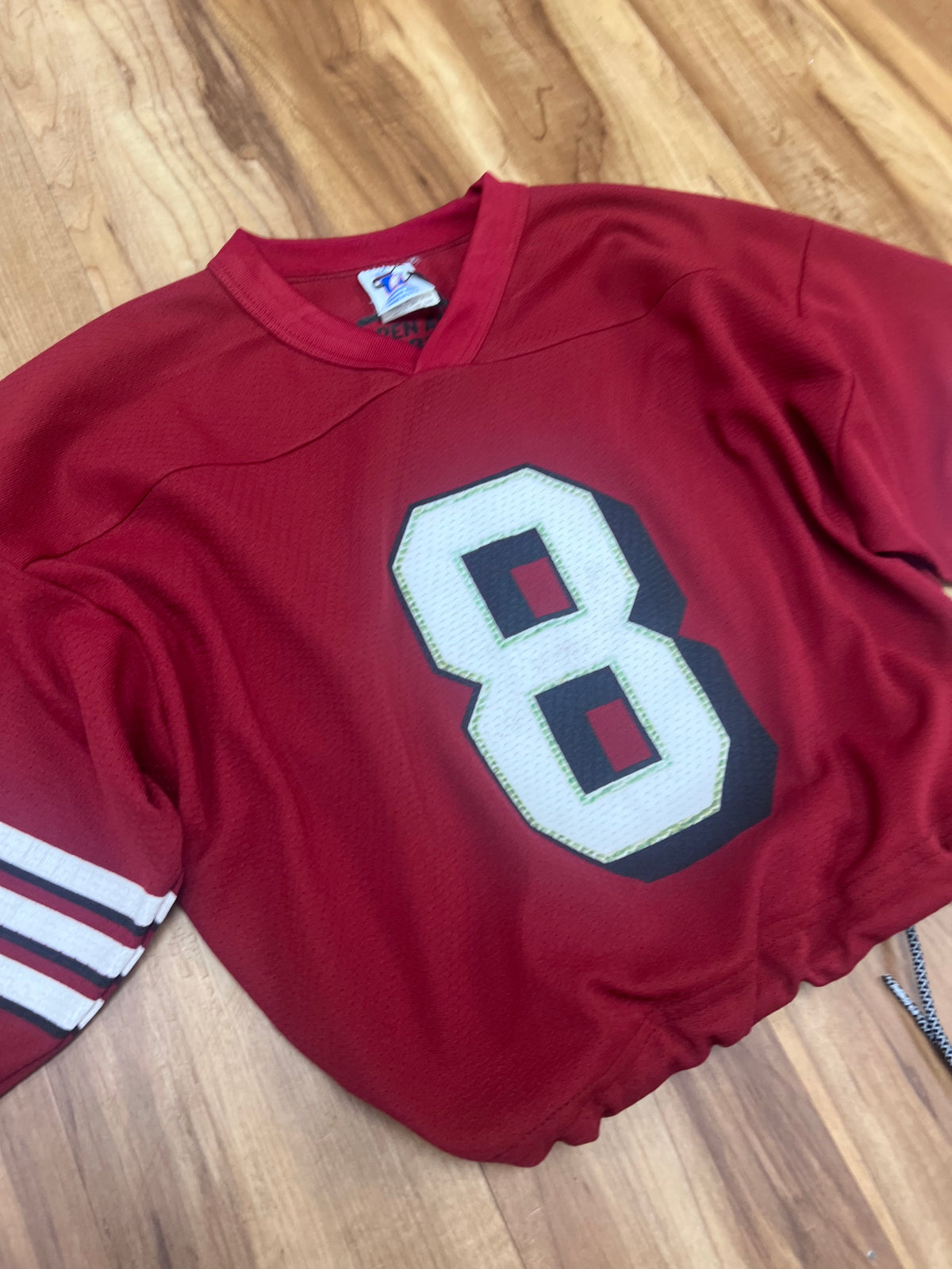Vintage Upcyled Cropped Steve Young San Francisco 49ers jersey size Medium