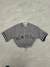 Load image into Gallery viewer, Up-cycled Cropped New York Yankee Aaron Judge Jersey