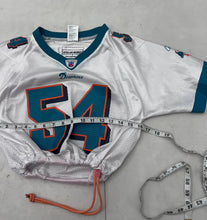 Load image into Gallery viewer, Upcyled cropped Miami dolphins jersey size small
