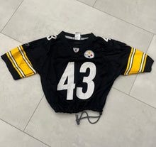 Load image into Gallery viewer, Cropped Pittsburgh Steelers Troy Polamalu jersey