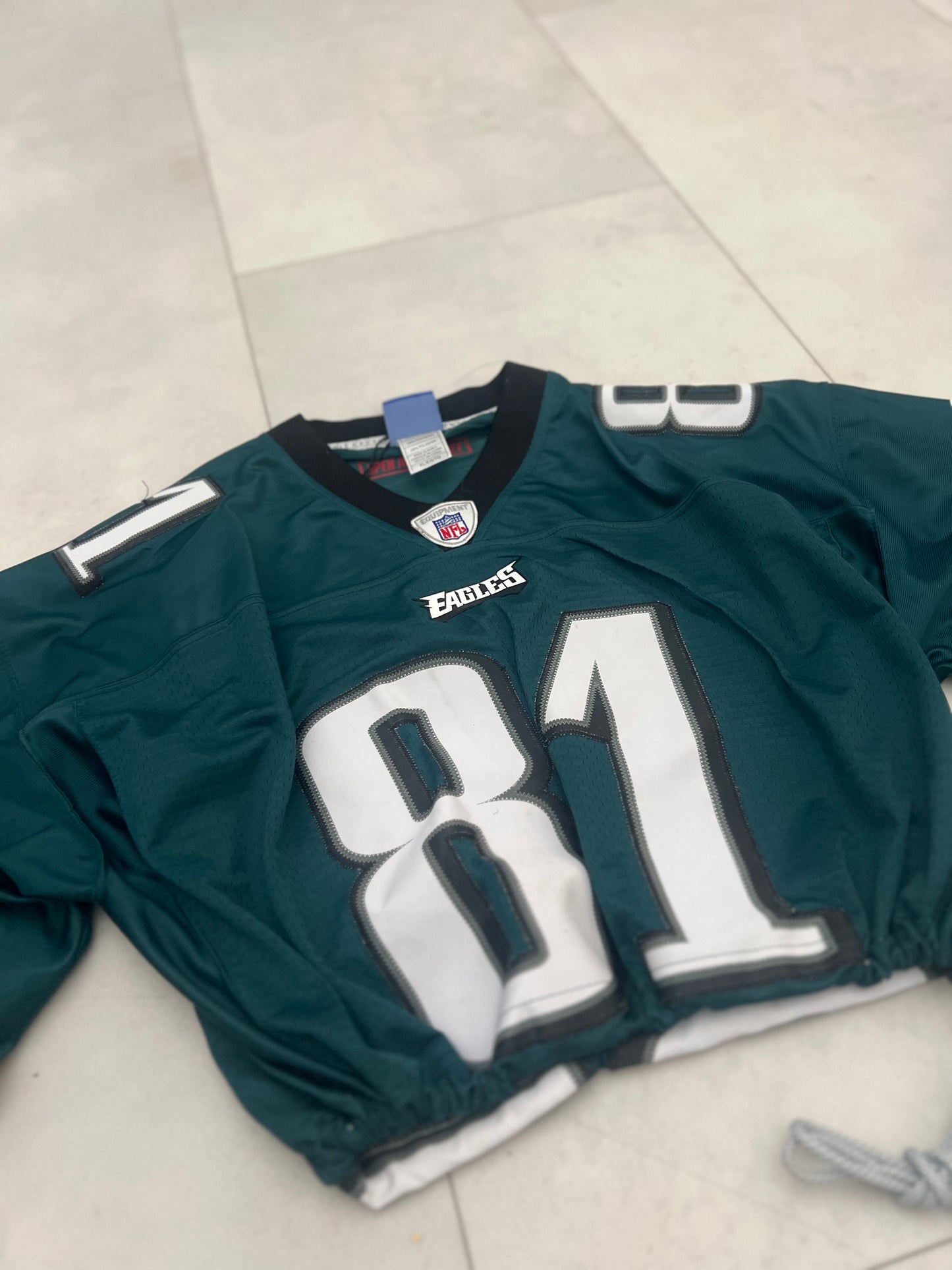 Cropped Philadelphia Eagles jersey Owens size adult XL