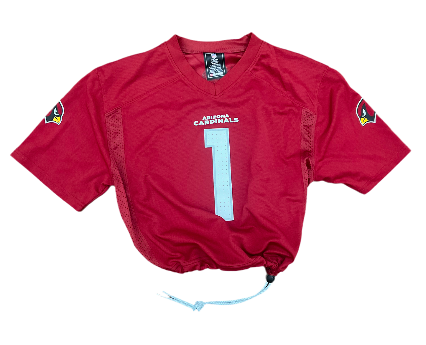 Up-cycled Cropped Arizona Cardinals Kyler Murray jersey size Medium.