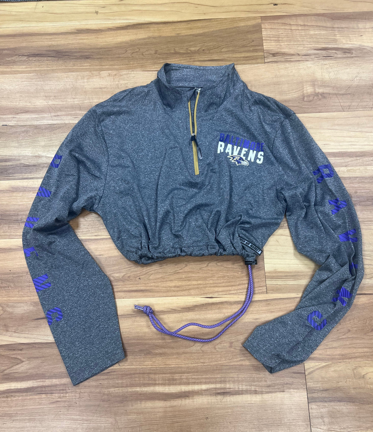 Baltimore Ravens active quarter zip pullover size Medium