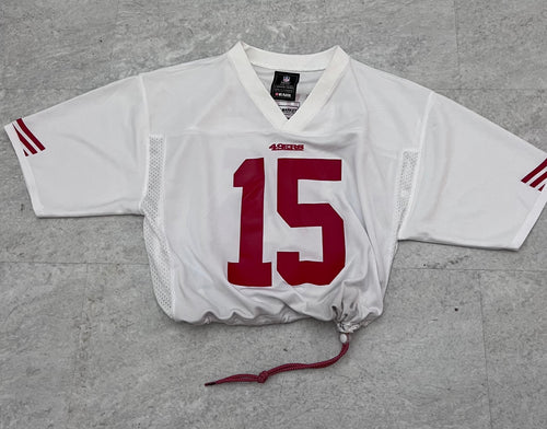 Upcyled cropped San Francisco 49ers Crabtree Jersey size medium.