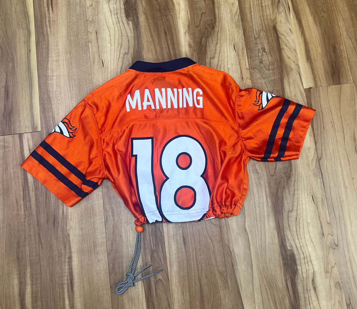 Upcyled Cropped Payton manning Denver Broncos jersey size Small