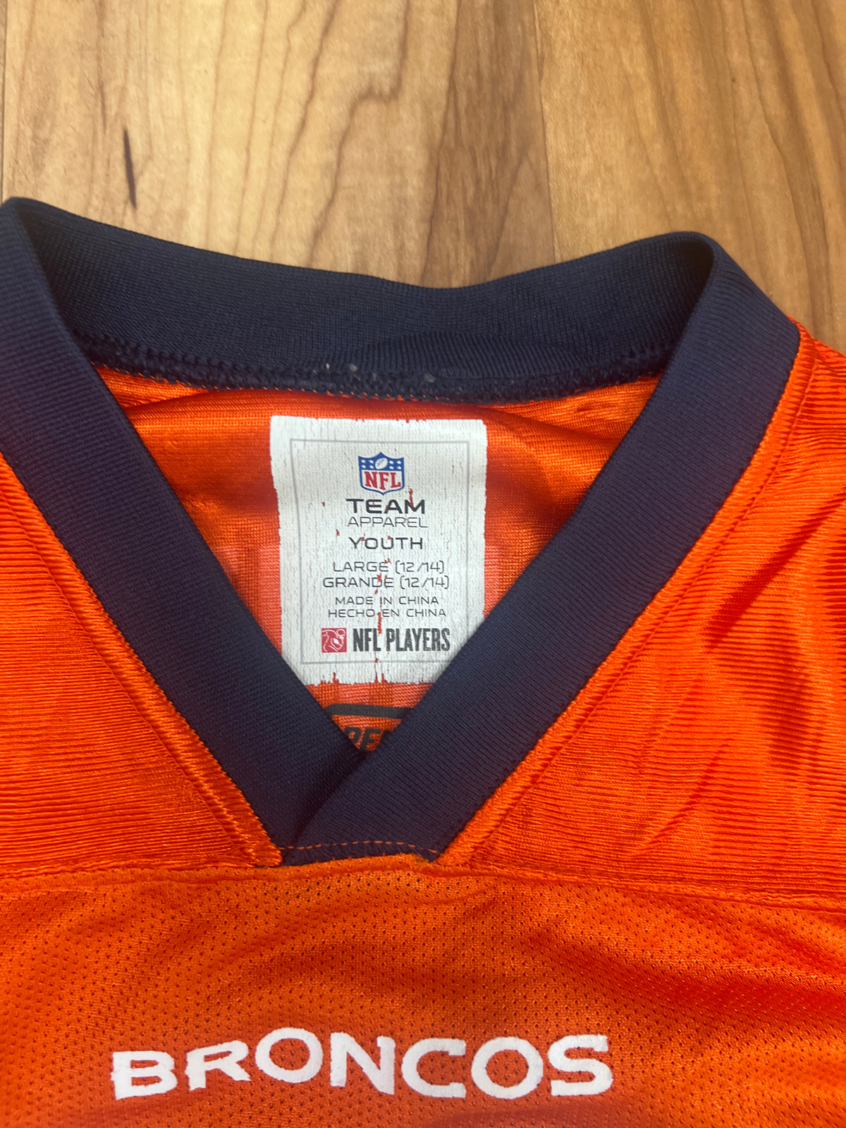 Upcyled Cropped Payton manning Denver Broncos jersey size Small