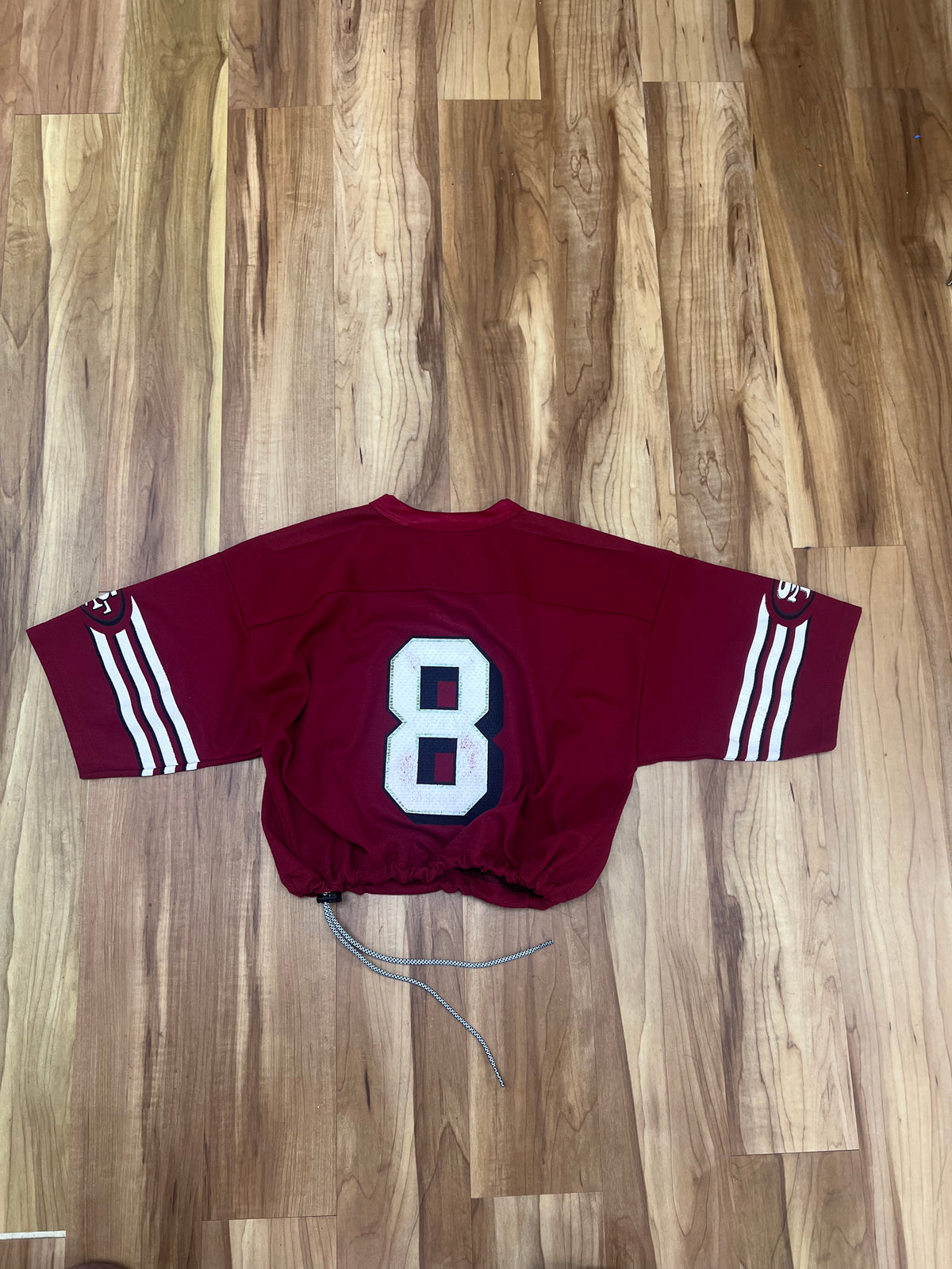 Vintage Upcyled Cropped Steve Young San Francisco 49ers jersey size Medium