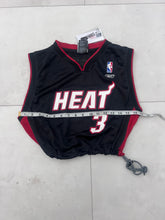 Load image into Gallery viewer, Upcycled Cropped Miami Heat Dwayne Wade Jersey size Small