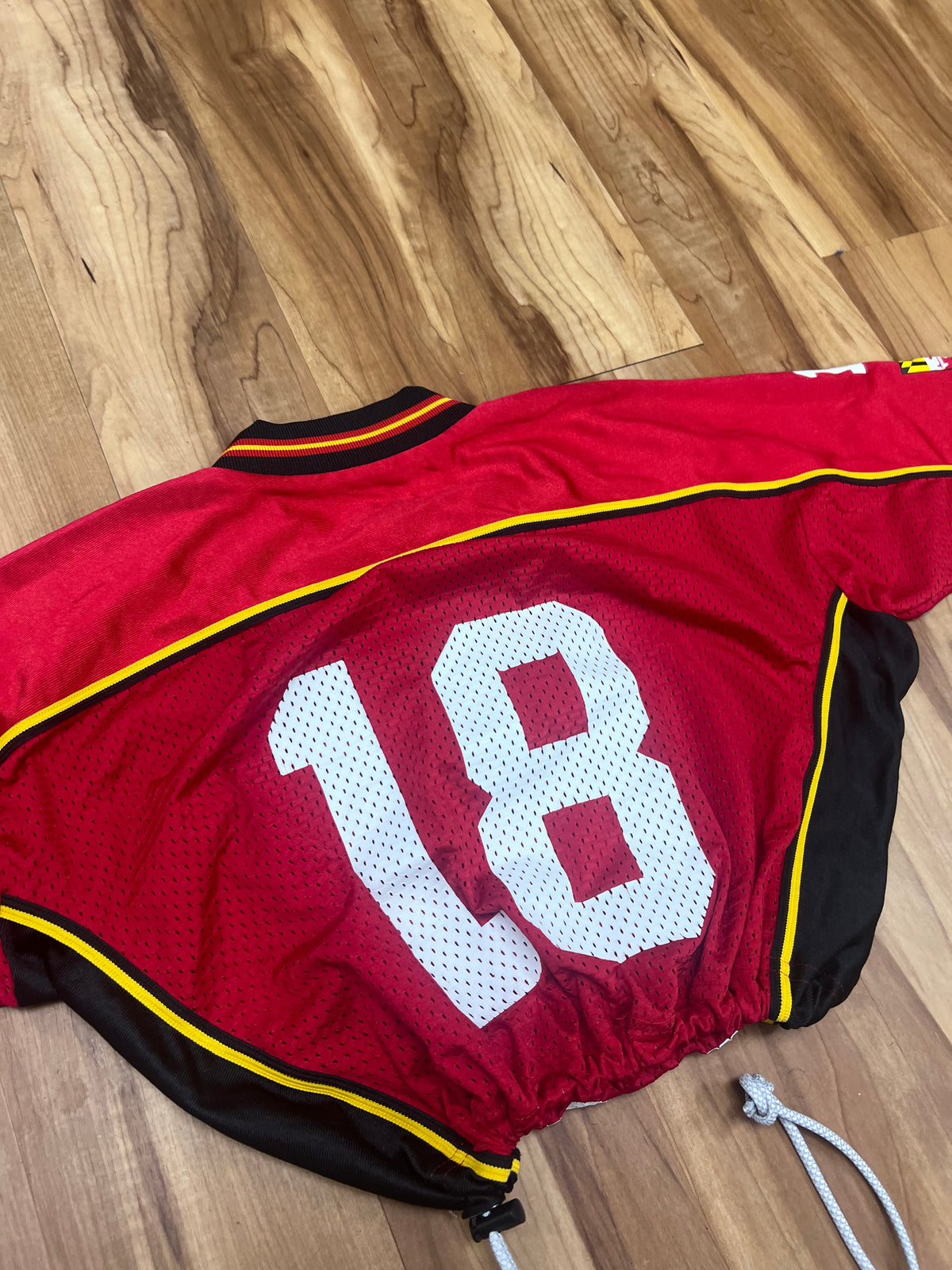 Upcyled Cropped UMD Maryland Treps jersey size medium
