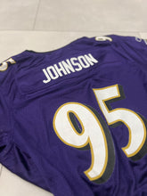 Load image into Gallery viewer, Up-cycled cropped Baltimore Ravens jersey