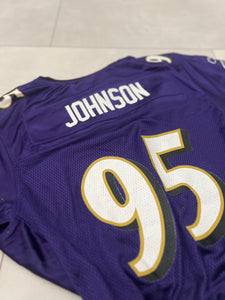 Up-cycled cropped Baltimore Ravens jersey