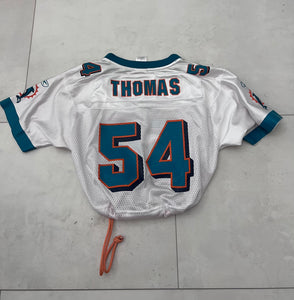 Upcyled cropped Miami dolphins jersey size small