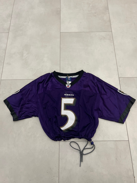 Cropped Baltimore Ravens jersey youth extra Large/ Women Medium