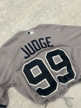 Load image into Gallery viewer, Up-cycled Cropped New York Yankee Aaron Judge Jersey