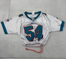 Load image into Gallery viewer, Upcyled cropped Miami dolphins jersey size small