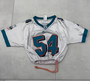 Upcyled cropped Miami dolphins jersey size small