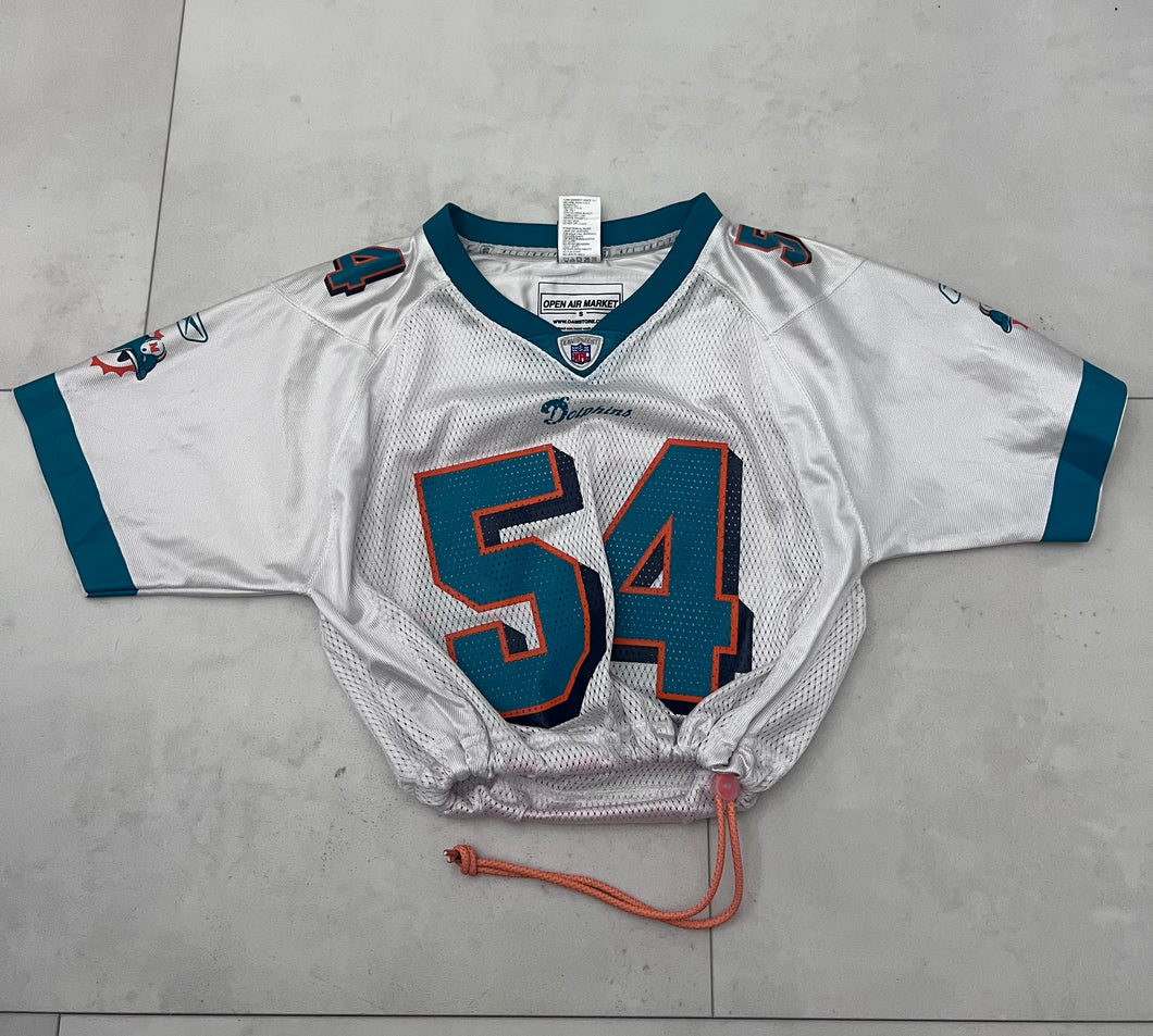 Upcyled cropped Miami dolphins jersey size small