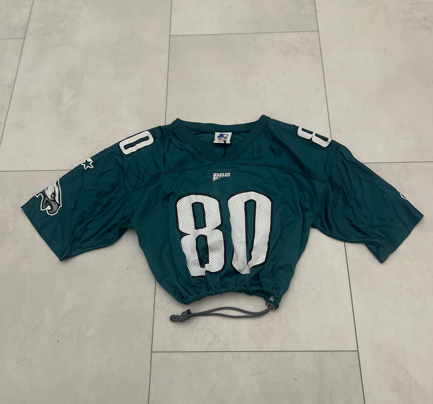 Cropped Philadelphia Eagles jersey size youth XL women Medium