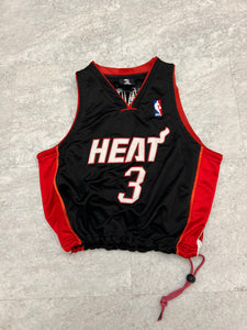 Cropped Miami Heat Dwayne Wade Jersey Medium