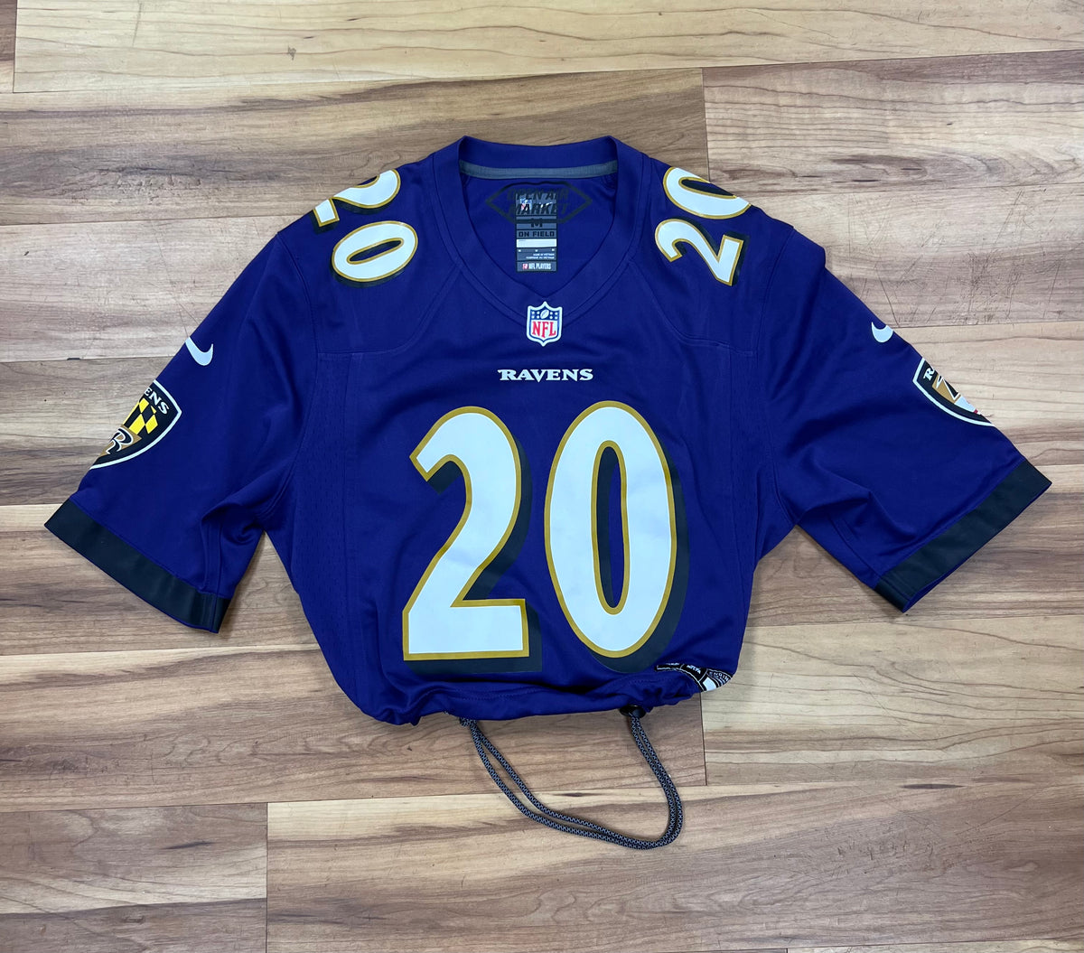 Upcyled Baltimore Ravens Ed Reed jersey size adult medium