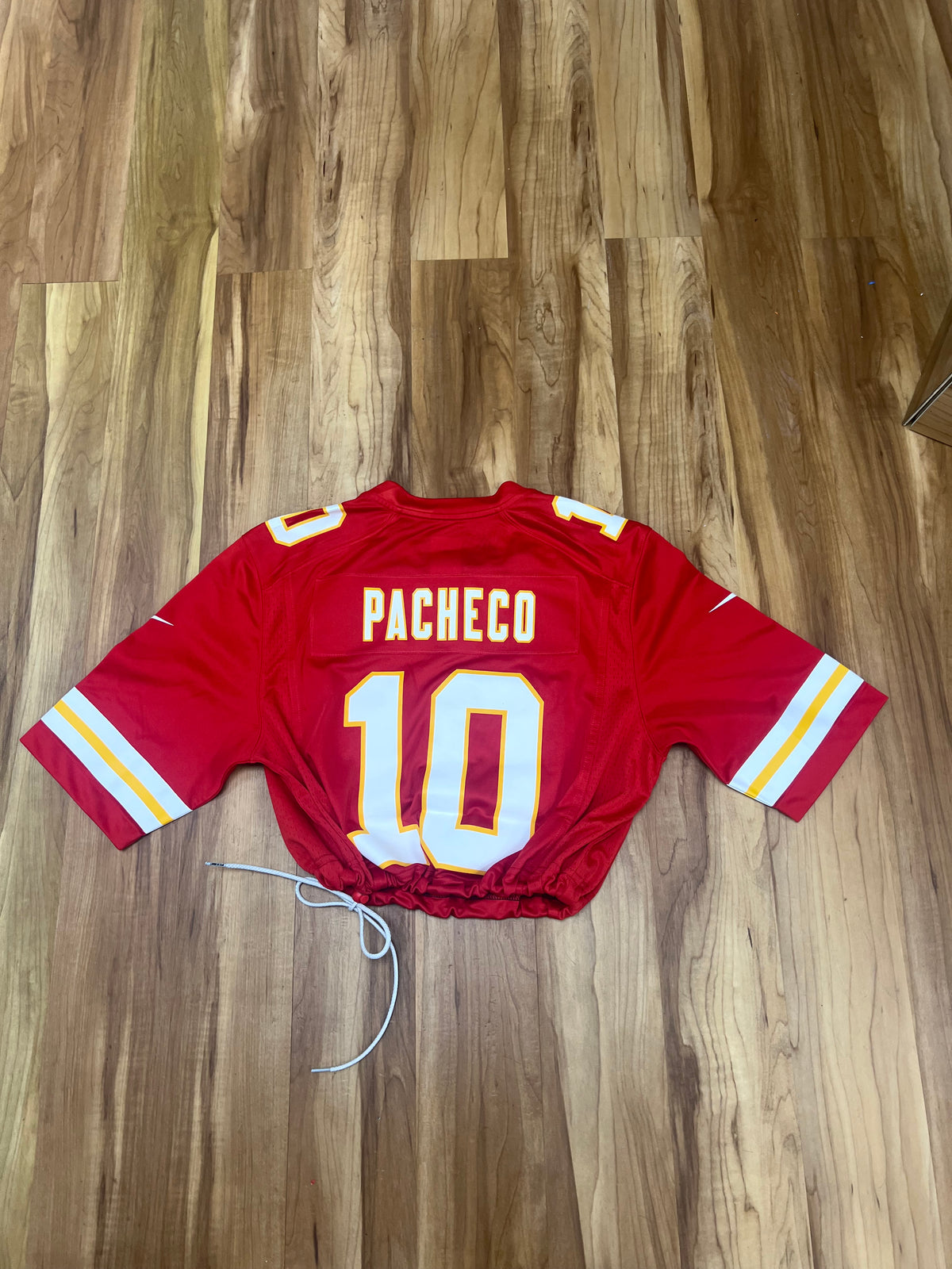 Upcyled Cropped Kansas City Chiefs jersey size Medium (adult)