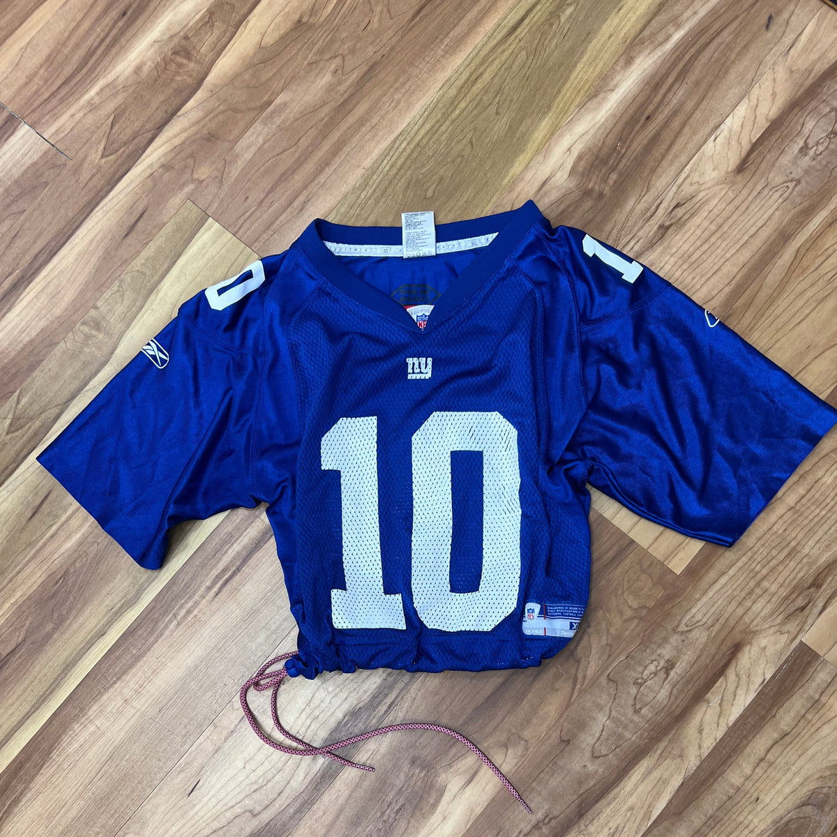 Upcyled Cropped Eli Manning New York Giants jersey size medium