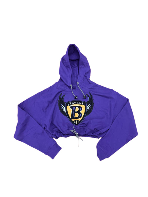 Cropped Baltimore Ravens purple Hoodie.