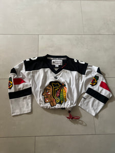 Cropped Chicago Blackhawks hockey jersey