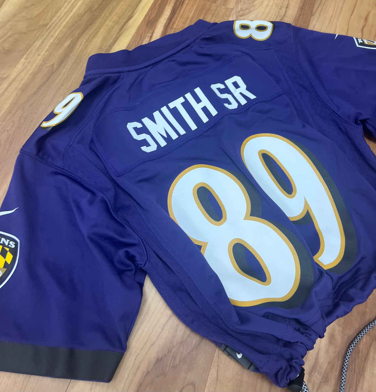 Upcyled Cropped Smith Sr Baltimore Ravens Jersey size small