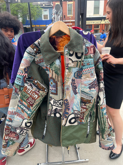Work jacket tapestry