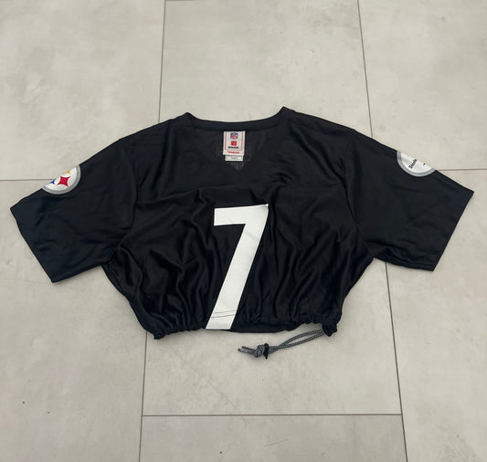 Cropped Pittsburgh Steelers Roethlisbeger jersey size Youth extra Large/ Women Medium