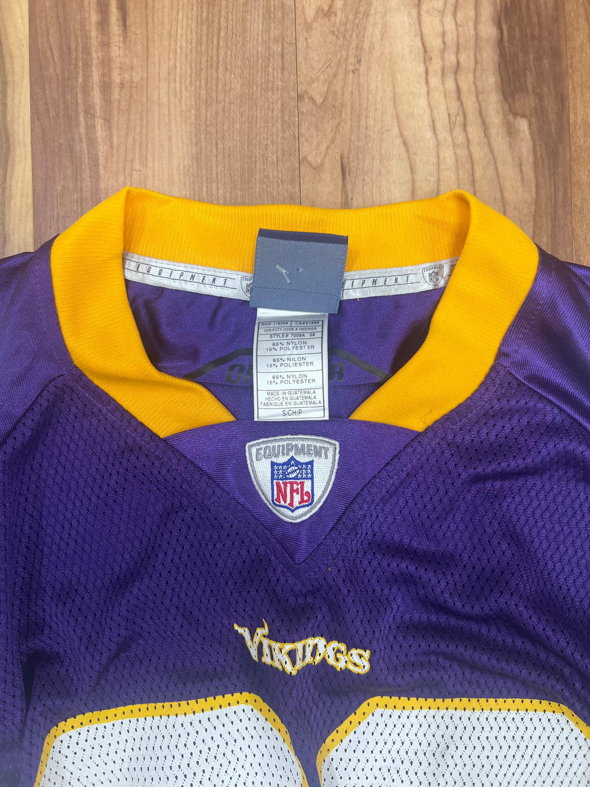 Upcyled cropped Peterson Minnesota Vikings jersey size Small (adult)