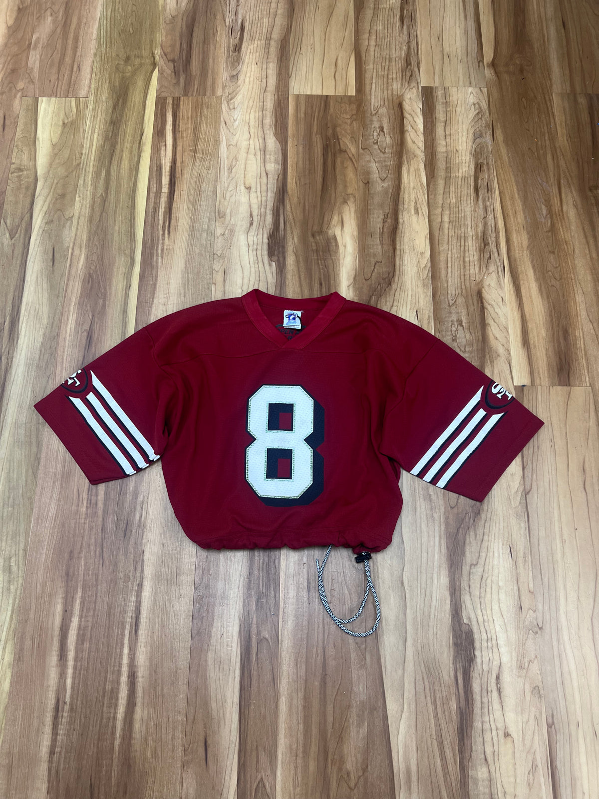 Vintage Upcyled Cropped Steve Young San Francisco 49ers jersey size Medium