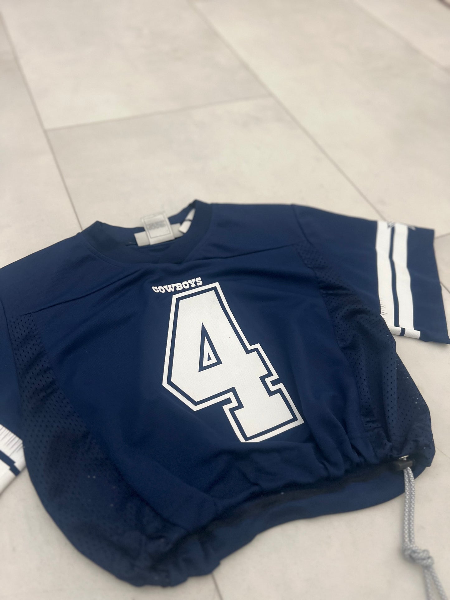 Cropped Dallas Cowboy Dak Prescott jersey size Youth Large/woman Small