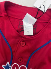 Load image into Gallery viewer, Upcyled cropped Phillies jersey Medium