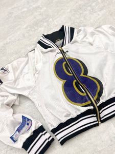 Upcycled Cropped Raglan Baltimore Ravens Jacket. Size Medium