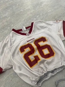 Up-cycled Cropped Washington redskins jersey size Medium