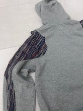 Load image into Gallery viewer, Up-cycled Baltimore hoodie with Sweater accents size Large