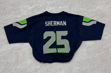 Load image into Gallery viewer, Upcycled Seattle Seahawks Richard Sherman jersey size Medium