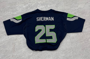 Upcycled Seattle Seahawks Richard Sherman jersey size Medium